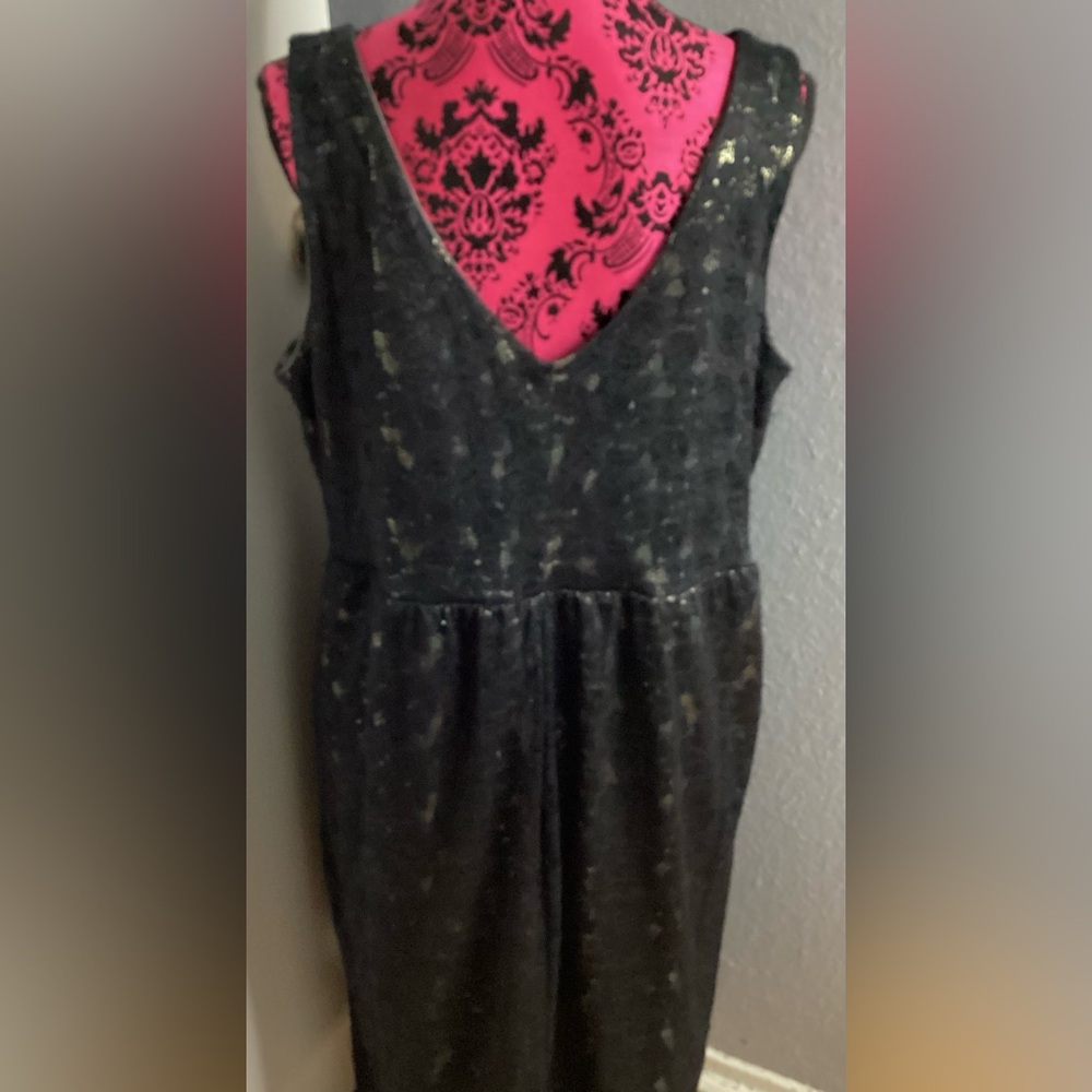 NWOT Torrid Black and Gold Lace Dress 16 - Picture 8 of 11